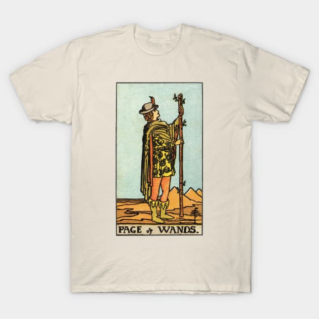 PAGE OF WANDS T-Shirt by WAITE-SMITH VINTAGE ART